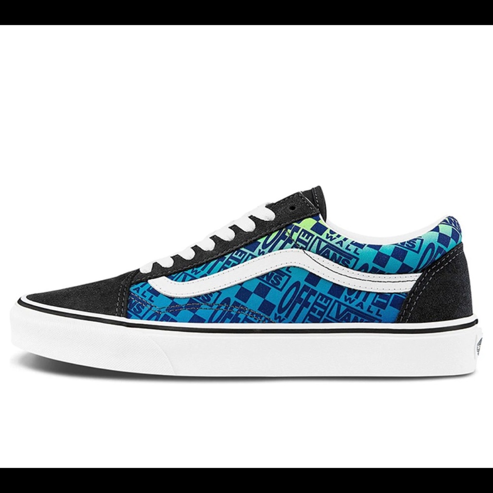 Vans Old Skool (Logo Flame) Parisian Night/ True White - Picture 2 of 6
